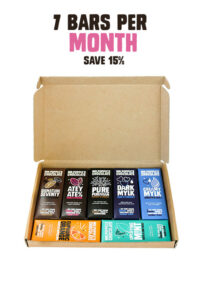 Vegan Chocolate Bar Subscription Box 7 Dairy Free Bars per Month