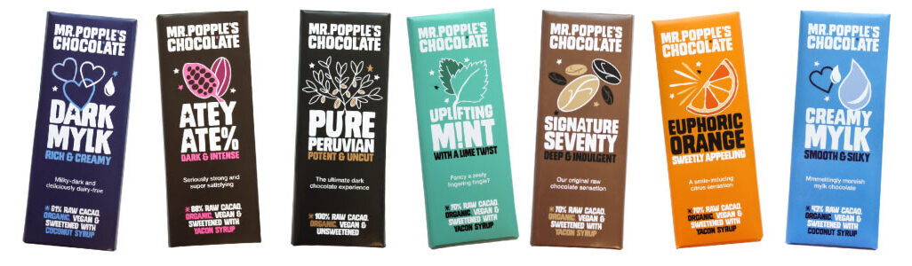 Mr Popple's Organic Chocolate Bar Range