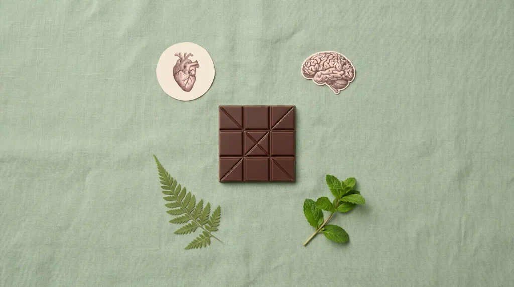chocolate for heart and brain