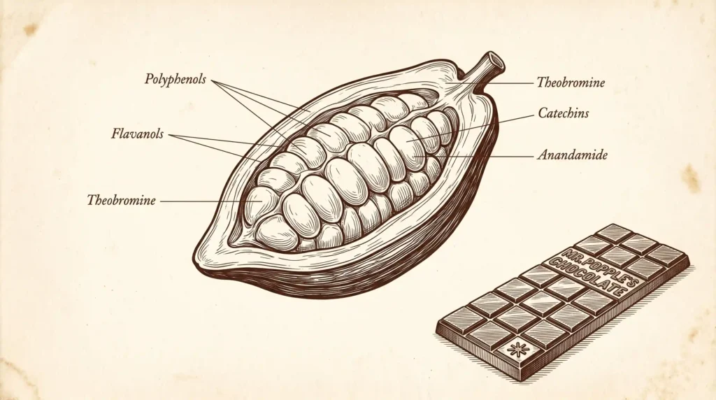 polyphenols and antioxidants in mr popples chocolate
