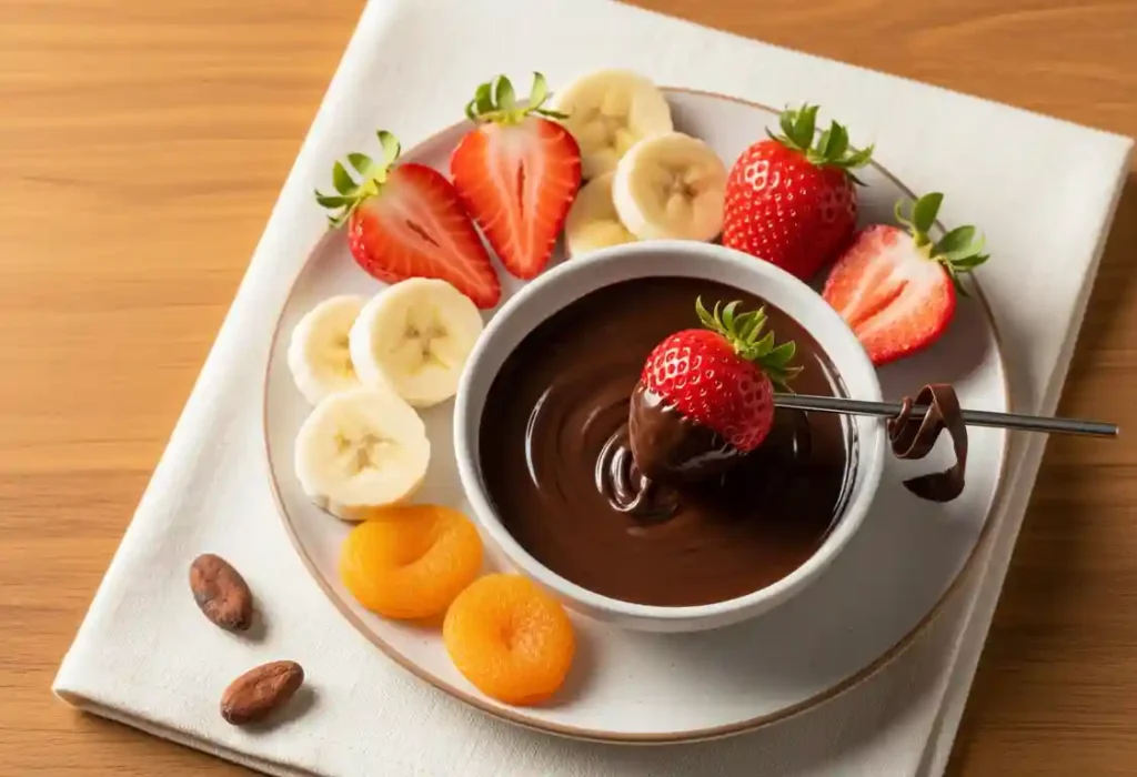 allergen free dark chocolate fruit dipping strawberries no nuts