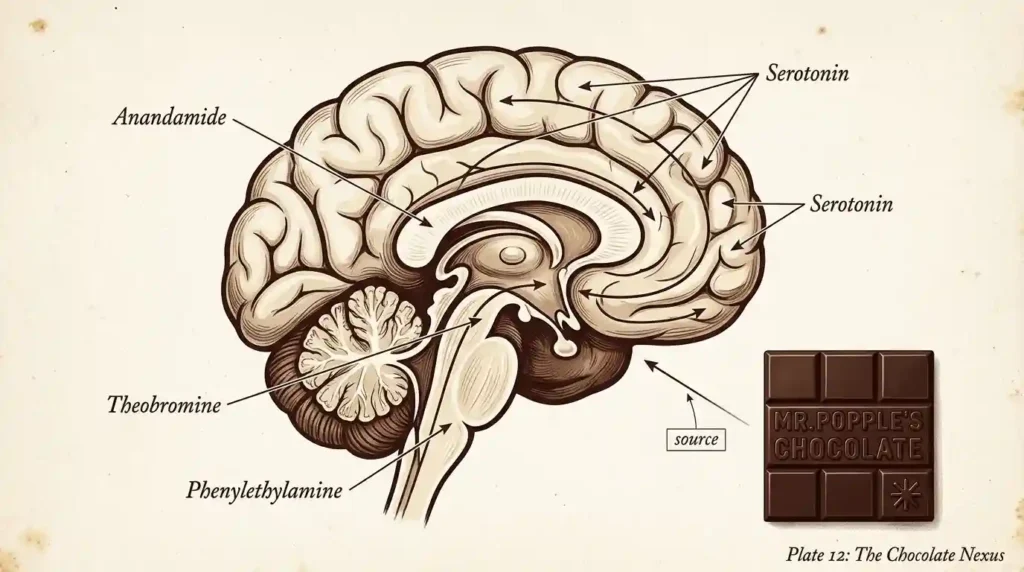 neurotransmitters released from chocolate