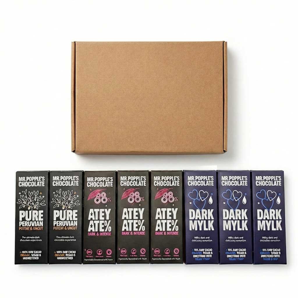 Dark and Rich Letterbox Vegan Chocolate Bar Collection