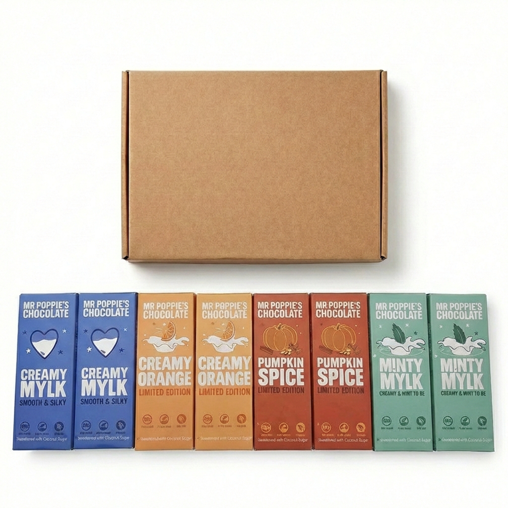 Sweet and Creamy Letterbox Vegan Chocolate Bar Collection v2